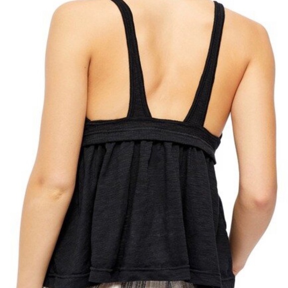 NWT Women's Free People Zinia Tank Top XS Black - Picture 2 of 7